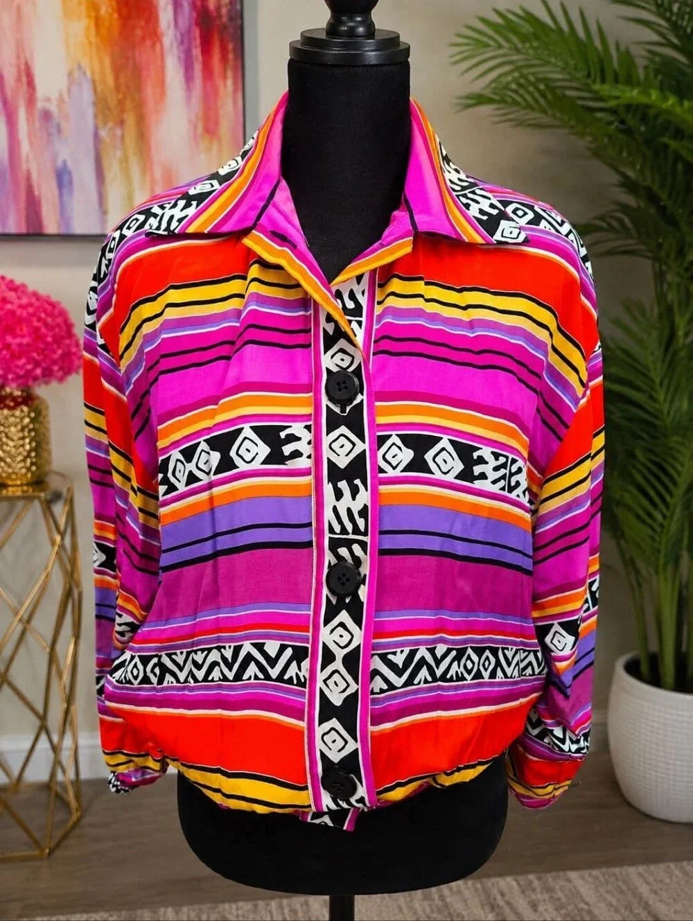 Adam Douglas Vintage Silk Jacket